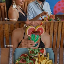 Momentos, bebidas y comida